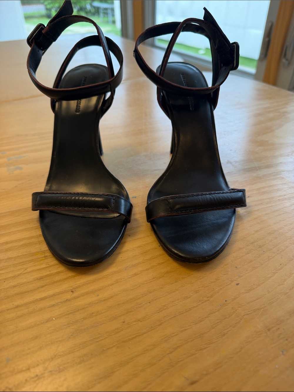 Alexander Wang Black Ankle-Strap Heeled Sandals